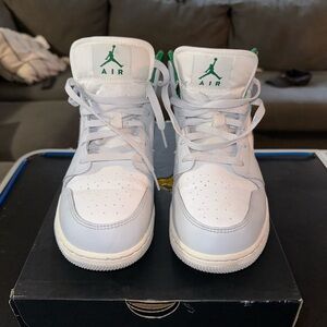 Jordan Kids Shoes White and Green